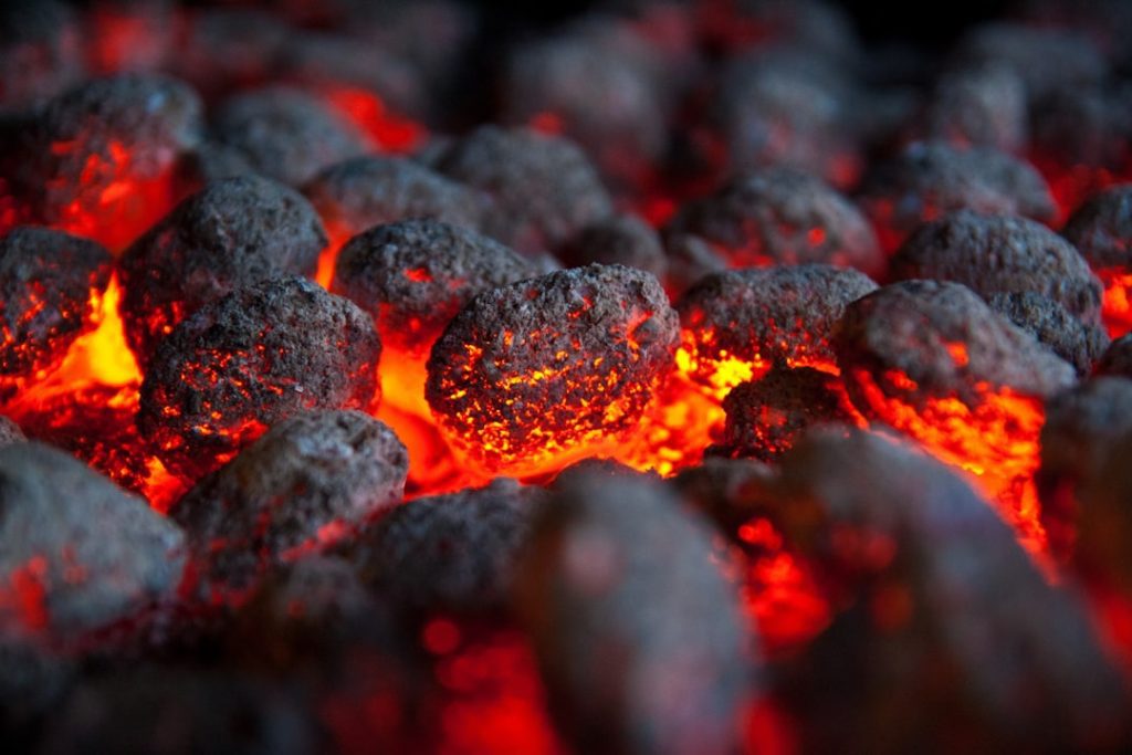 Photo Coal briquettes