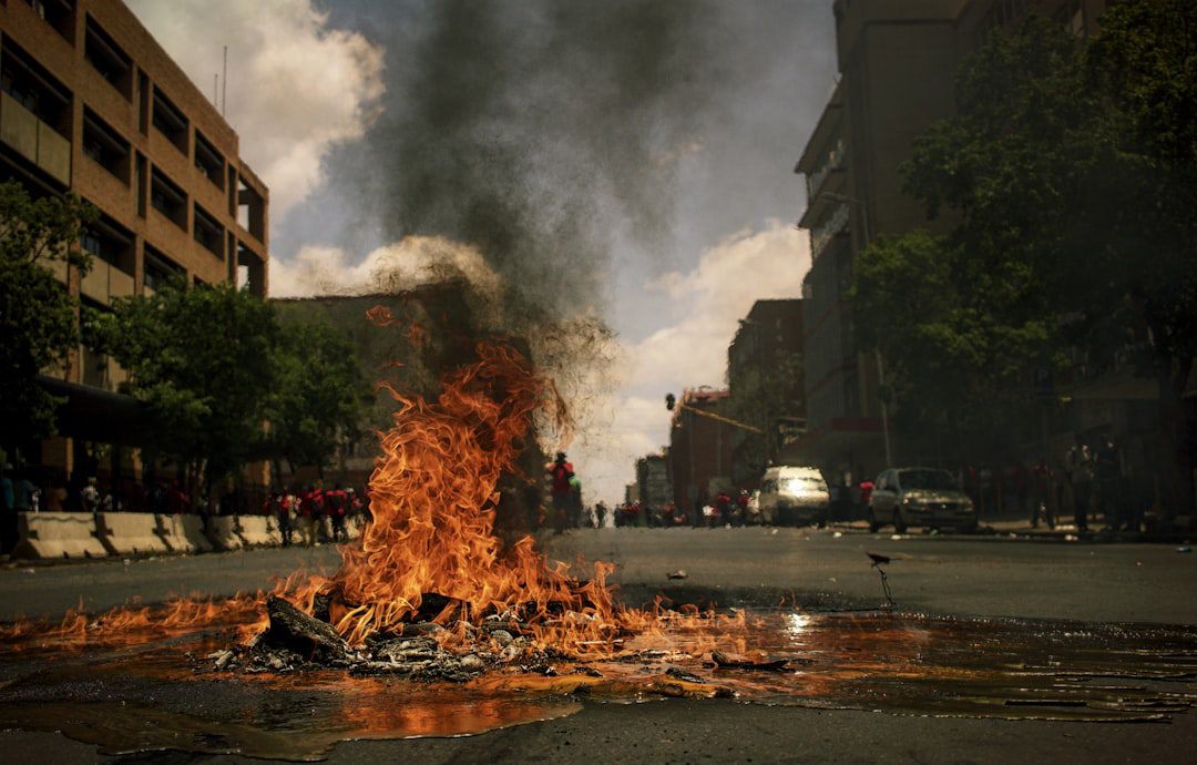 Photo Burning briquettes